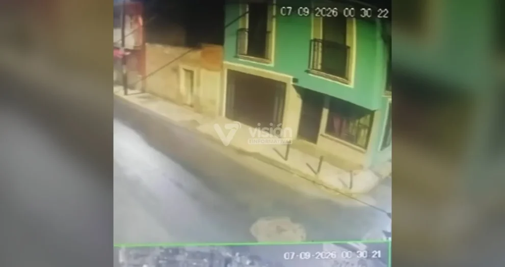 En México, dos motocicletas chocan